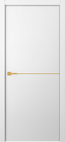 Межкомнатная дверь Avesta 1H Молдинг Золото Эмаль белый - фото Межкомнатная дверь Avesta 1H Молдинг Золото Эмаль белый - фото