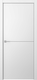 Межкомнатная дверь Avesta 1H Молдинг Хром Эмаль белый - фото Межкомнатная дверь Avesta 1H Молдинг Хром Эмаль белый - фото